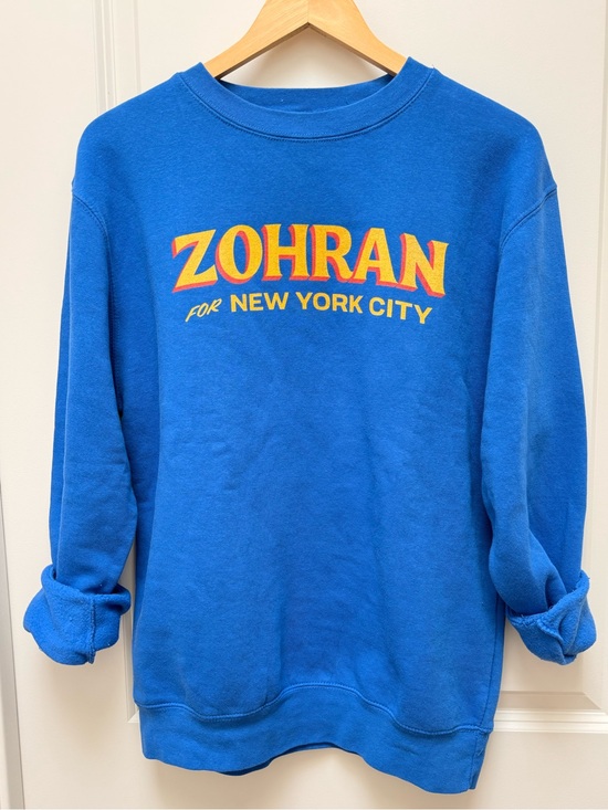 Lane Seven Tops - Zohran For New York City Blue Crewneck Sweatshirt Size M